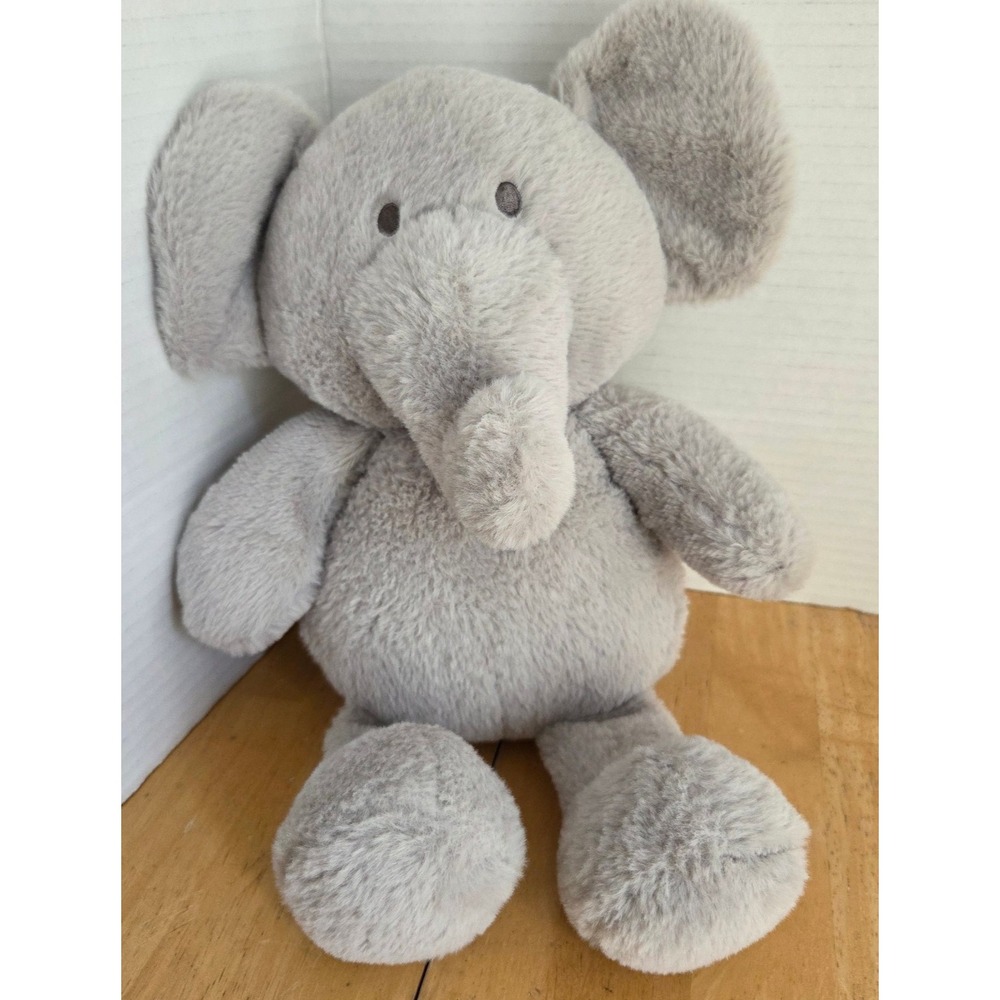 2018 KellyToy Elephant 12 inch Plush Stuffed Animal Crinkle Ears Rattle Baby Toy